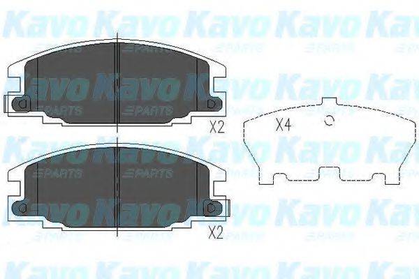 KAVO PARTS KBP3503 Комплект гальмівних колодок, дискове гальмо