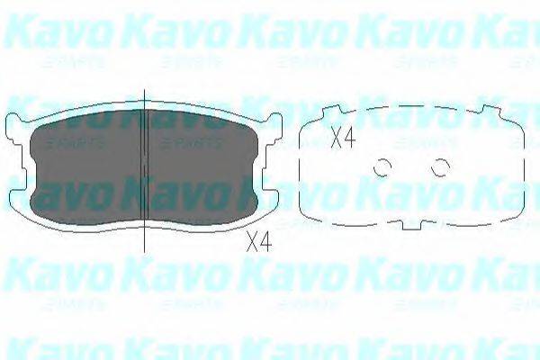 KAVO PARTS KBP3507 Комплект гальмівних колодок, дискове гальмо
