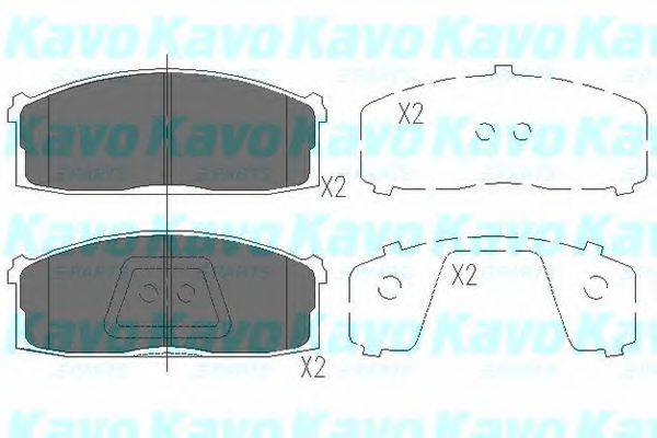 KAVO PARTS KBP6533 Комплект гальмівних колодок, дискове гальмо