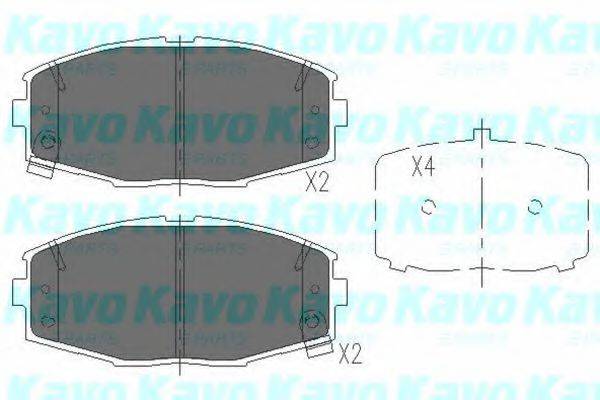 KAVO PARTS KBP9034 Комплект гальмівних колодок, дискове гальмо