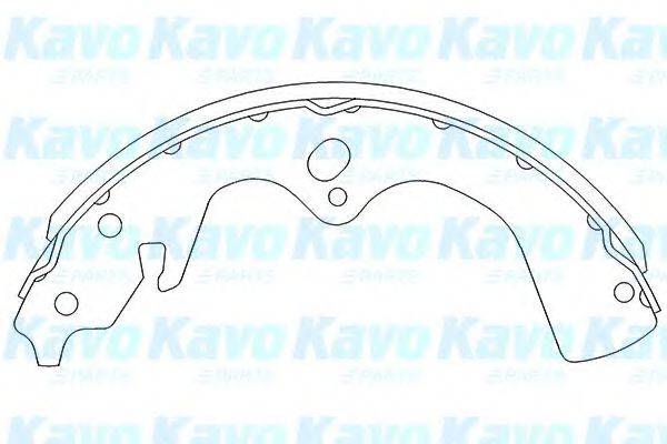 KAVO PARTS KBS4402 Комплект гальмівних колодок