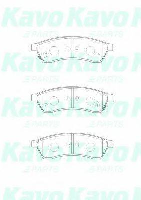 KAVO PARTS BP1015 Комплект гальмівних колодок, дискове гальмо