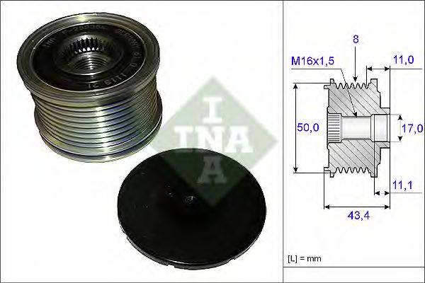 INA 535010810 Механізм вільного ходу генератора