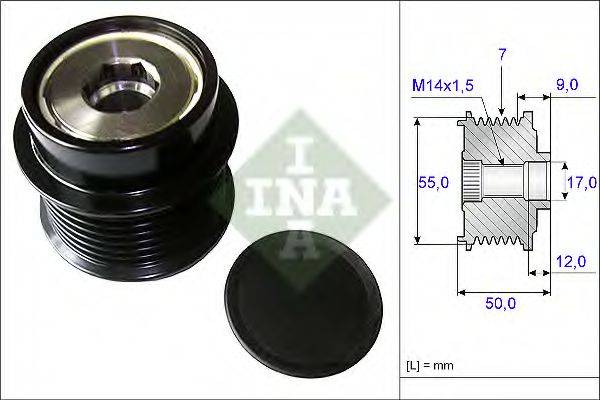 INA 535019810 Механізм вільного ходу генератора