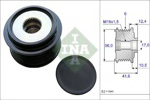 INA 535021010 Механізм вільного ходу генератора