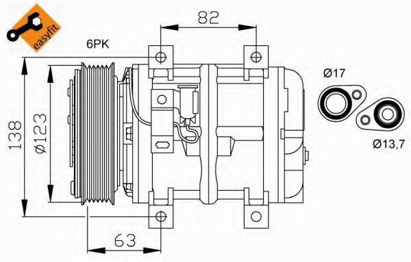 NRF 32112G Компресор, кондиціонер