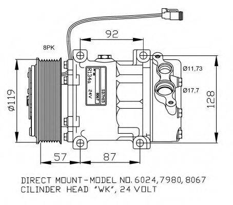 NRF 32120G Компресор, кондиціонер