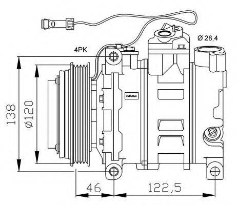 NRF 32167G Компресор, кондиціонер