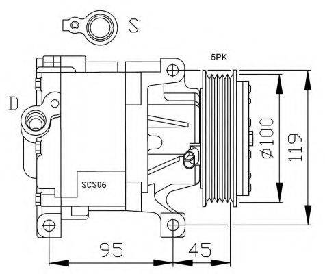 NRF 32183G Компресор, кондиціонер