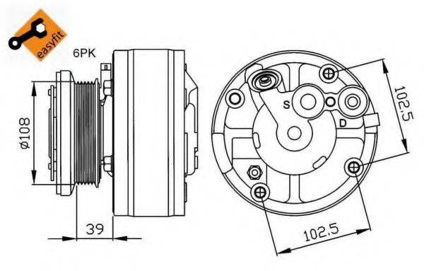 NRF 32209G Компресор, кондиціонер