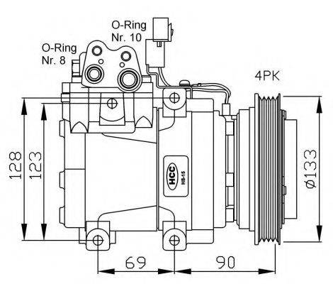 NRF 32446G Компресор, кондиціонер