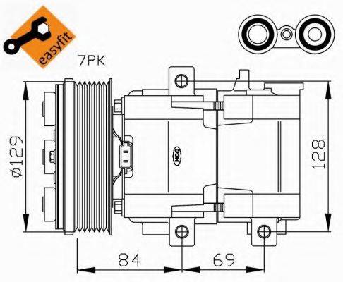 NRF 32447G Компресор, кондиціонер