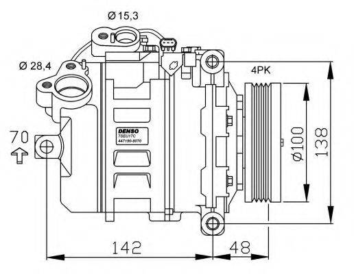 NRF 32526G Компресор, кондиціонер