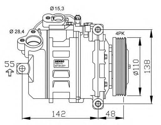 NRF 32531G Компресор, кондиціонер