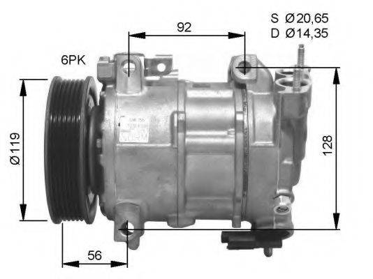 NRF 32593G Компресор, кондиціонер