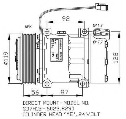 NRF 32703G Компресор, кондиціонер