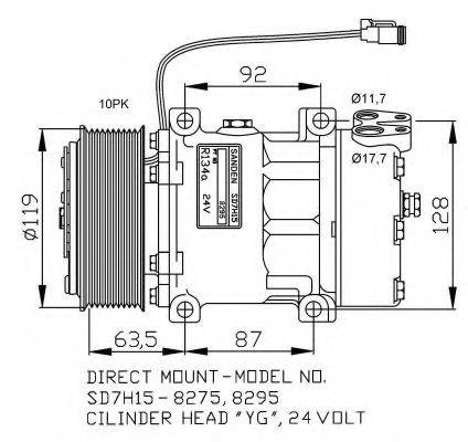 NRF 32705G Компресор, кондиціонер