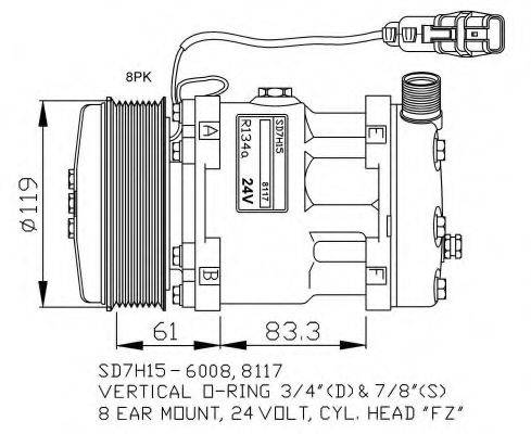 NRF 32706G Компресор, кондиціонер