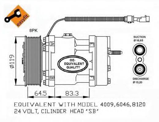 NRF 32750 Компресор, кондиціонер