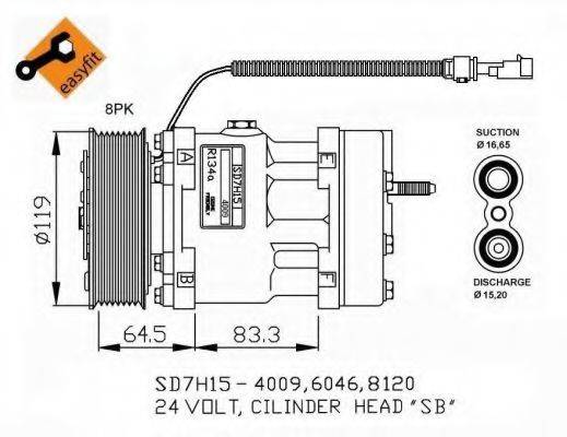 NRF 32750G Компресор, кондиціонер