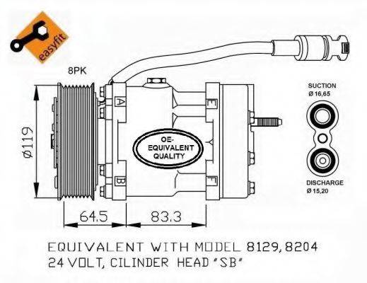 NRF 32751 Компресор, кондиціонер