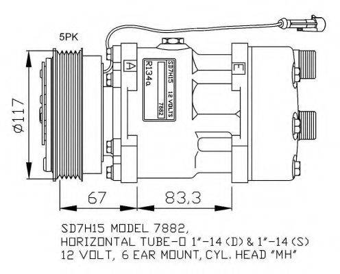 NRF 32779G Компресор, кондиціонер