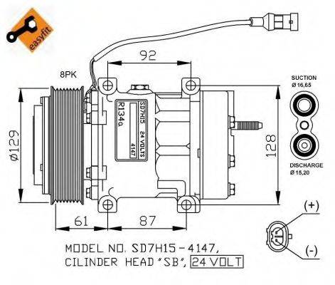 NRF 32780G Компресор, кондиціонер