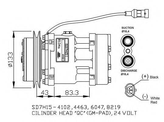 NRF 32808G Компресор, кондиціонер