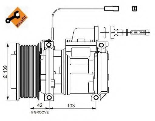 NRF 32829 Компресор, кондиціонер