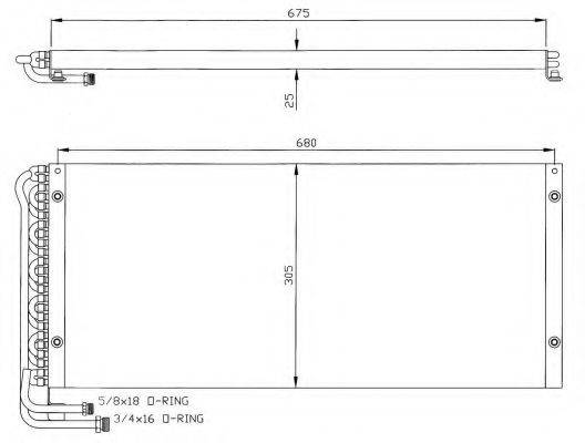 NRF 35323 Конденсатор, кондиціонер