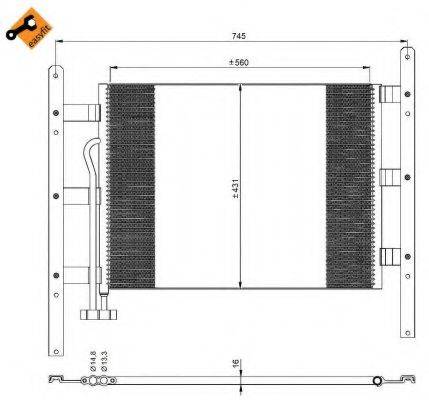 NRF 35329 Конденсатор, кондиціонер