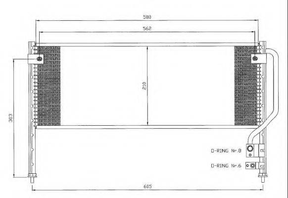 NRF 35454 Конденсатор, кондиціонер