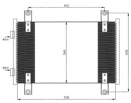 NRF 35501 Конденсатор, кондиціонер