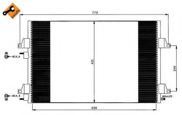 NRF 35557 Конденсатор, кондиціонер