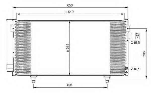 NRF 35855 Конденсатор, кондиціонер