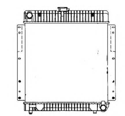 NRF 504263 Радіатор, охолодження двигуна