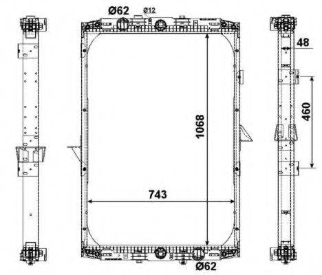 NRF 509541 Радіатор, охолодження двигуна