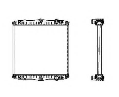 NRF 509569 Радіатор, охолодження двигуна