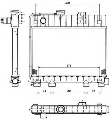 NRF 51341 Радіатор, охолодження двигуна