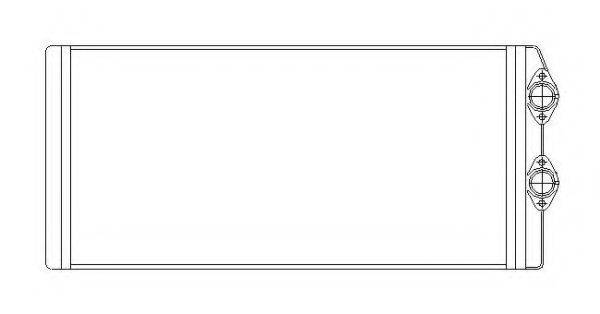 NRF 53545 Теплообмінник, опалення салону