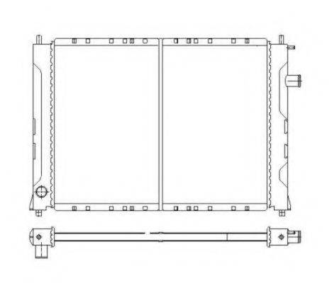 NRF 55326 Радіатор, охолодження двигуна