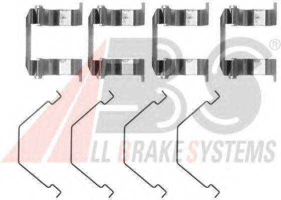 A.B.S. 1158Q Комплектуючі, колодки дискового гальма