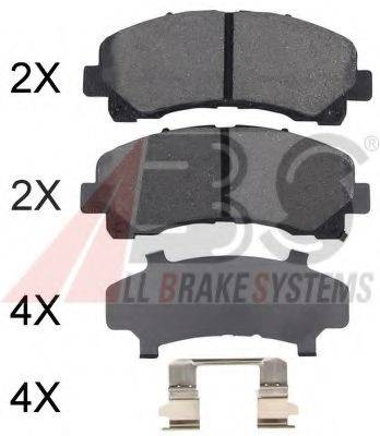 A.B.S. 37943OE Комплект гальмівних колодок, дискове гальмо