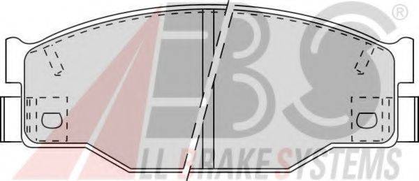 A.B.S. 38397 Комплект гальмівних колодок, дискове гальмо