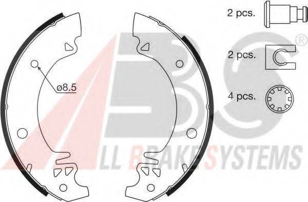 A.B.S. 8317 Комплект гальмівних колодок