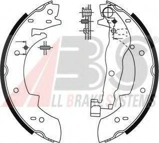 A.B.S. 8915 Комплект гальмівних колодок