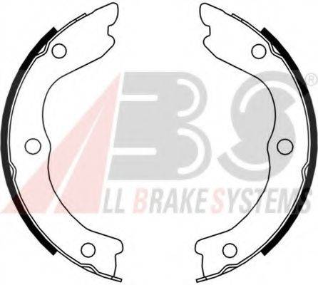 A.B.S. 9179 Комплект гальмівних колодок, стоянкова гальмівна система
