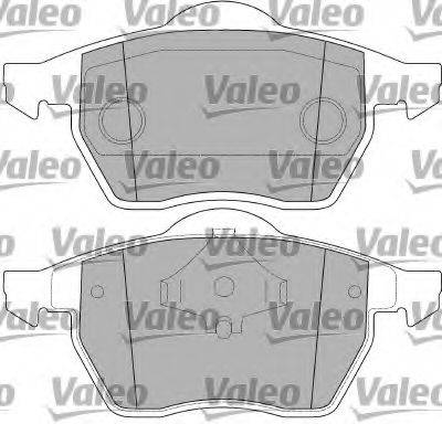 VALEO 597393 Комплект гальмівних колодок, дискове гальмо