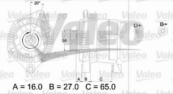 VALEO 436344 Генератор