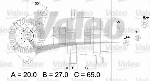 VALEO 436465 Генератор